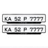 Gel Number Plate for Car | Modified Online Store