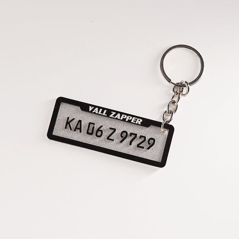 Custom Number Plate Gel Keychain | modified online store
