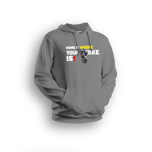 HomeIs Where The BikeIs Hoodies