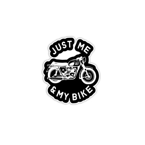 Just Me & My Bike | Sticker
