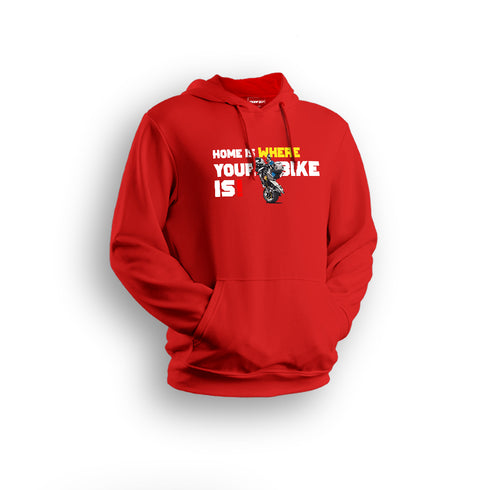 HomeIs Where The BikeIs Hoodies